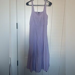 Old navy lavender midi dress with smocked back.